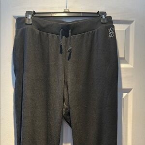 Victoria’s Secret Black Jogger Capris with Bling Logo